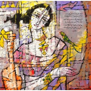 A. S. Rind, 24 x 24 Inch, Acrylic on Canvas, Figurative Painting, AC-ASR-661